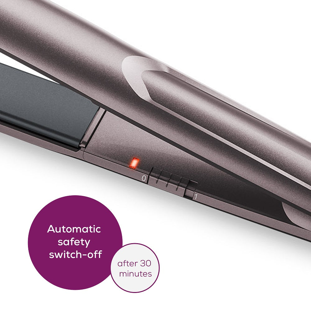 Beurer Germany Hair Straightener: Fast Heating & Gentle on Hair with Curl/Wave Option HS 15