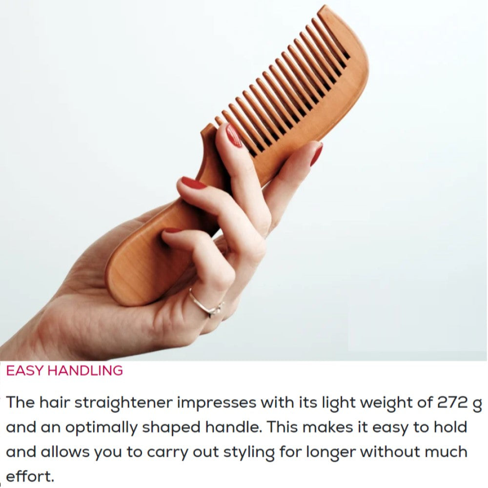 Beurer Germany Hair Straightener: Fast Heating & Gentle on Hair with Curl/Wave Option HS 15