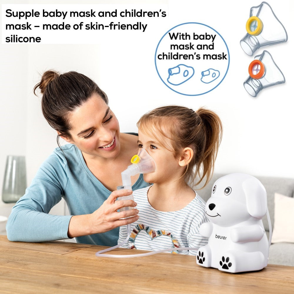 Beurer Nebuliser for Children in Child-Friendly Dog Shape Design IH 24 KIDS