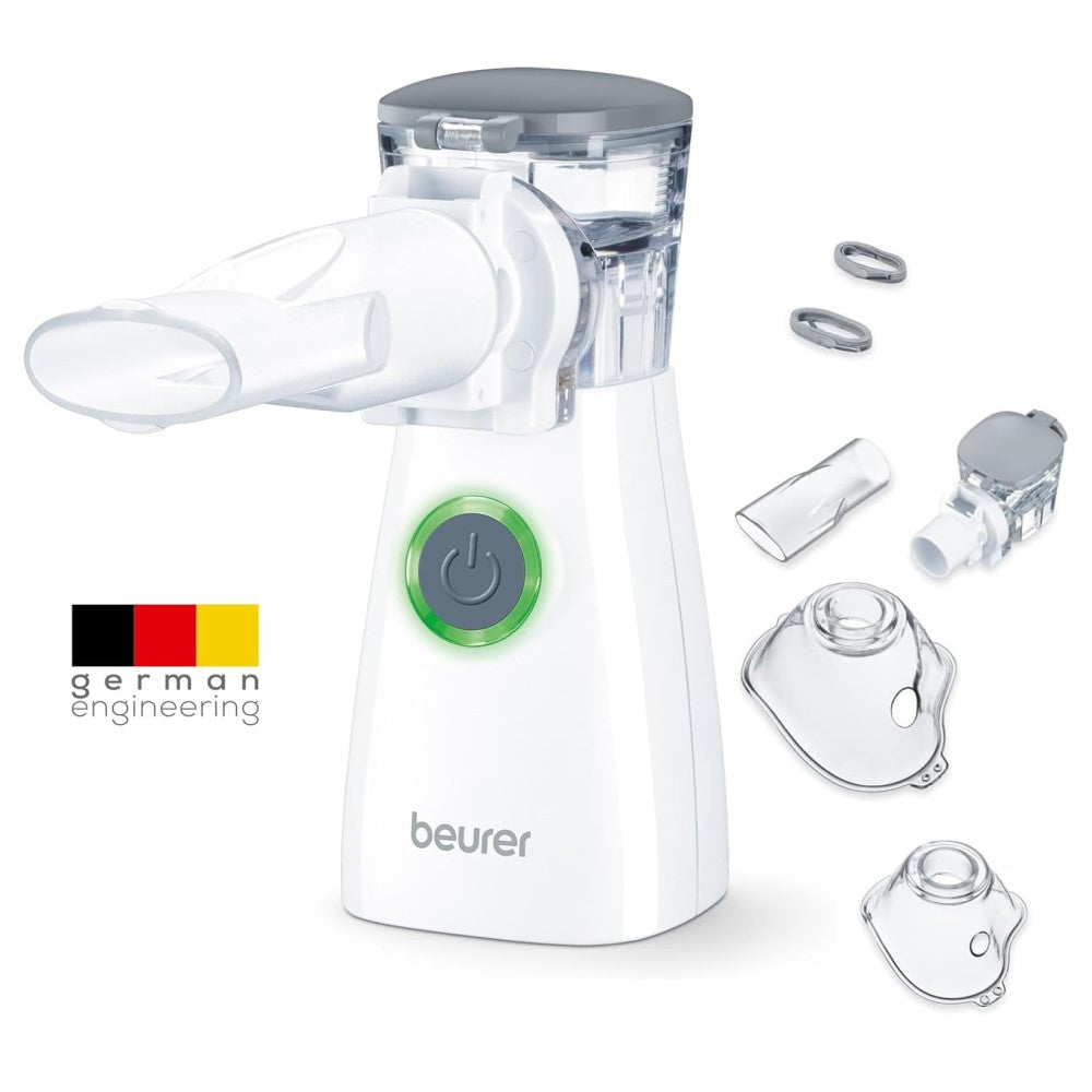 Beurer Nebuliser Ideal for Adults, Children & Travel: Compact & USB Rechargeable IH 57