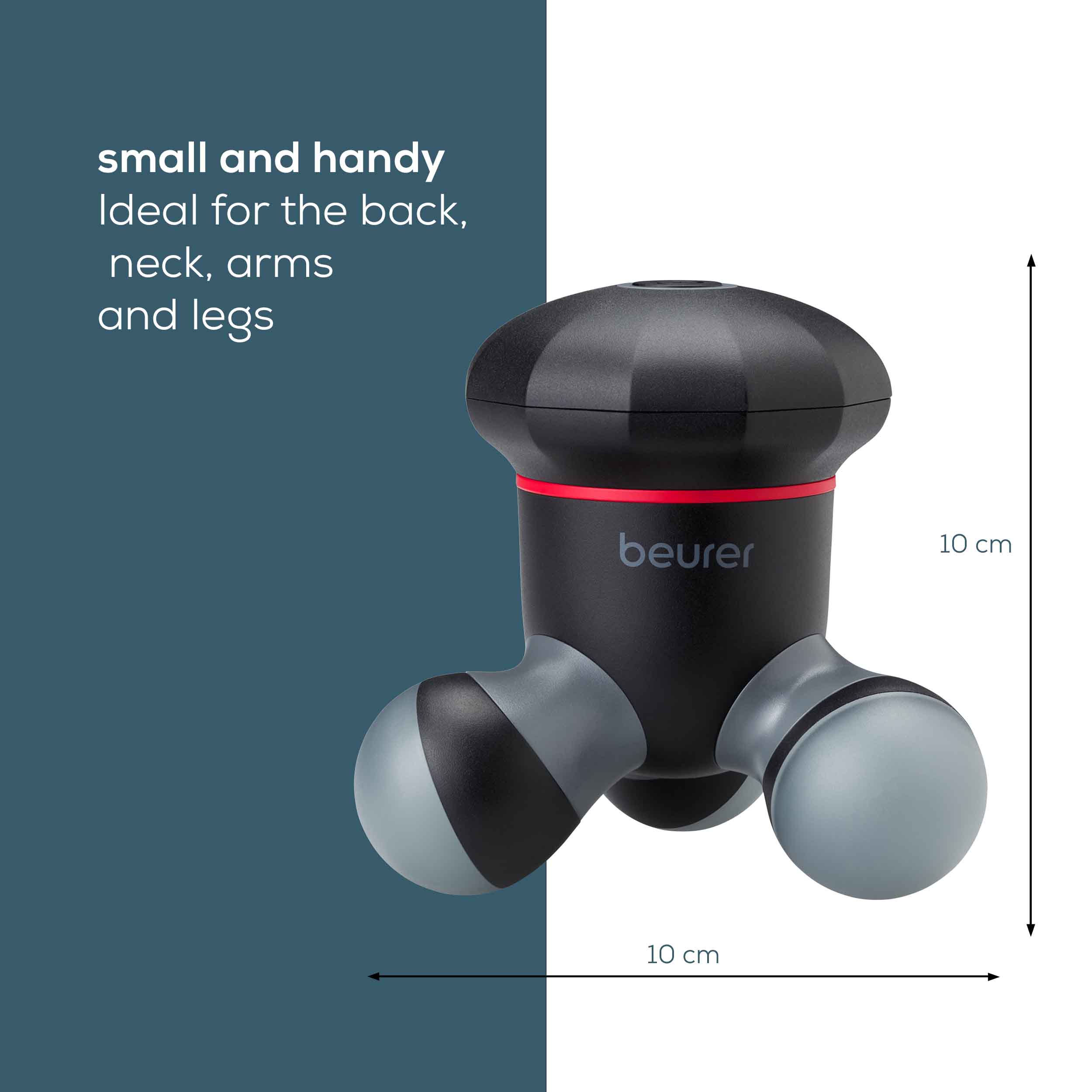 Beurer Massager: On-the-Go Mini Massager for Back, Neck, Arms & Legs MG 18