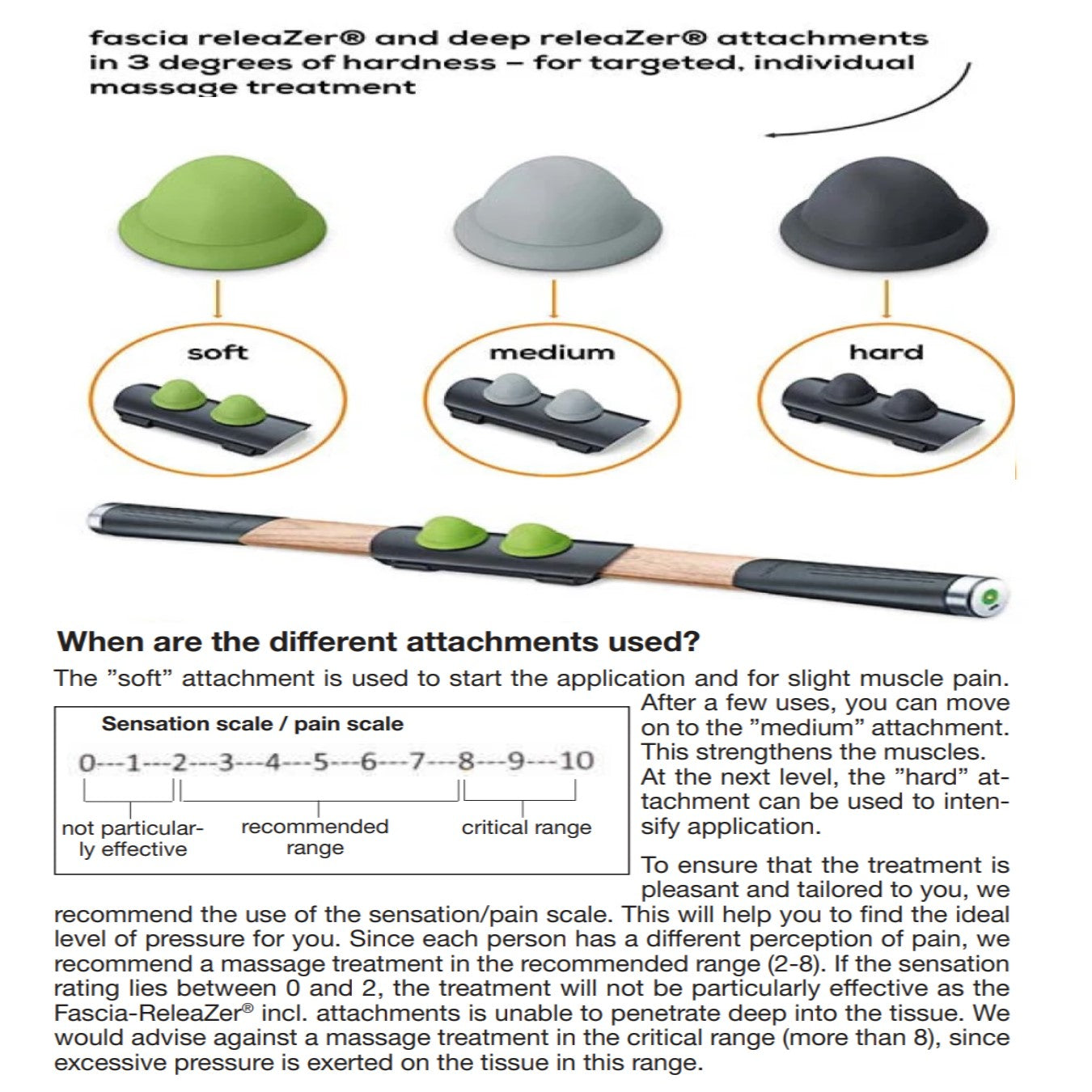 Beurer MG 850 Fascia Massager & Deep-ReleaZer: Loosen Fasciae Adhesions, Regenerate Muscle Tissue