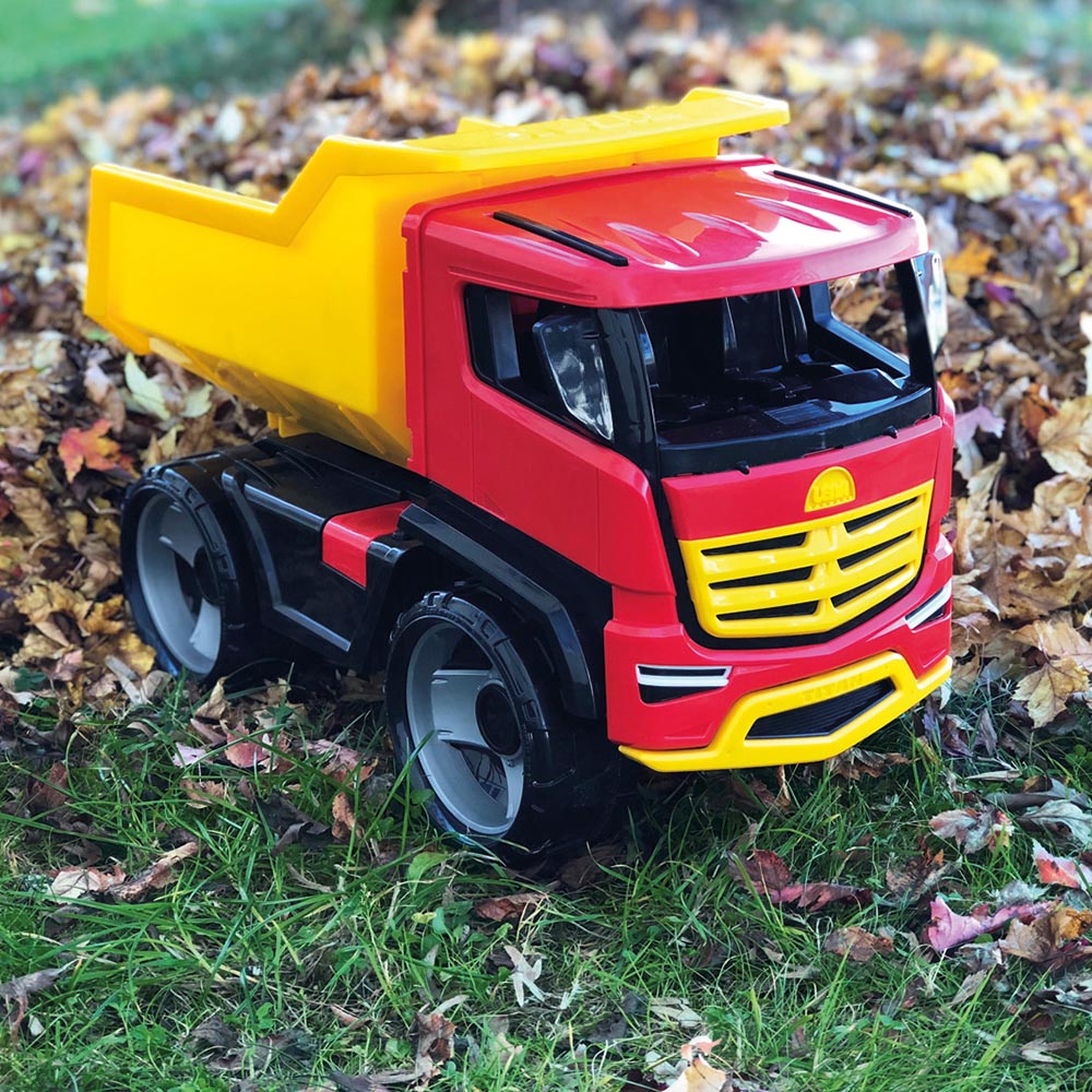 red dump truck toy