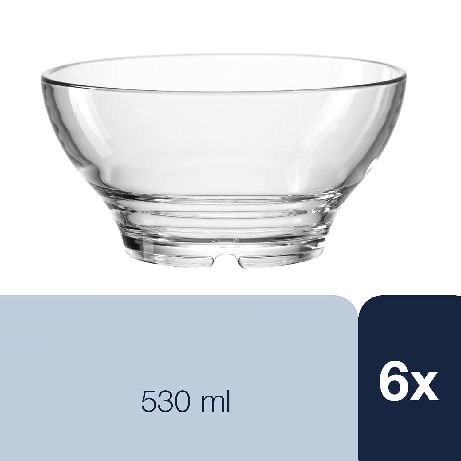 Leonardo SENSO Glass Bowls for Cereal, Fruit or Dessert – Set of 6