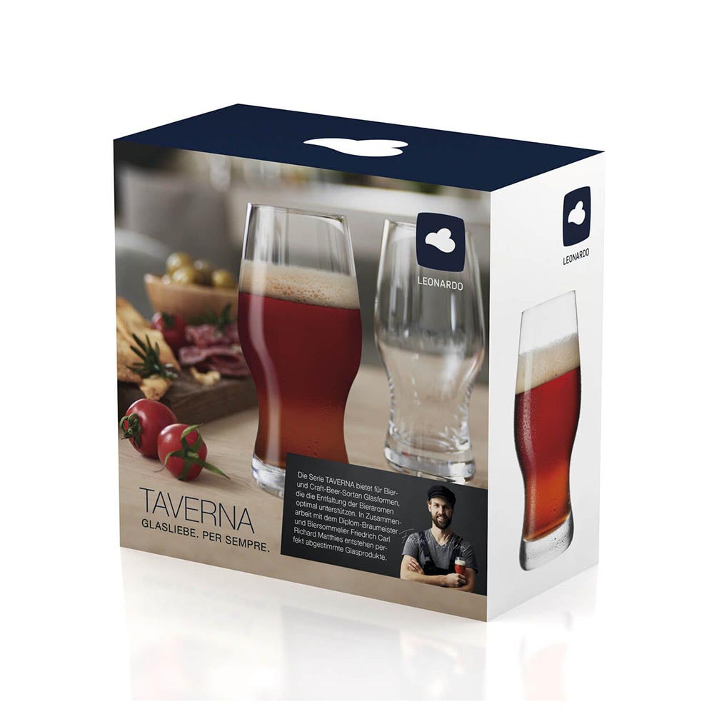 Leonardo Beer Glass Taverna 330ml – Set of 2