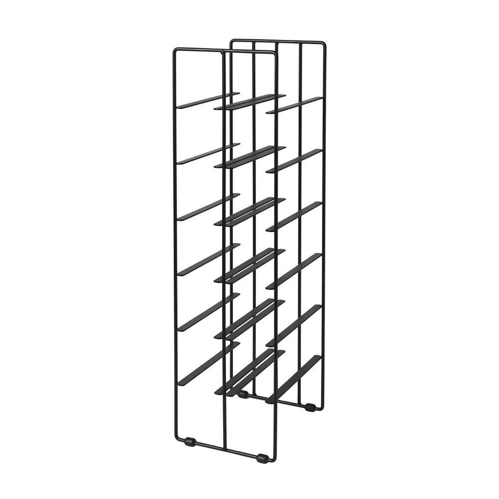 Blomus PILARE Wine Rack for 12 Bottles - Matt Black Steel