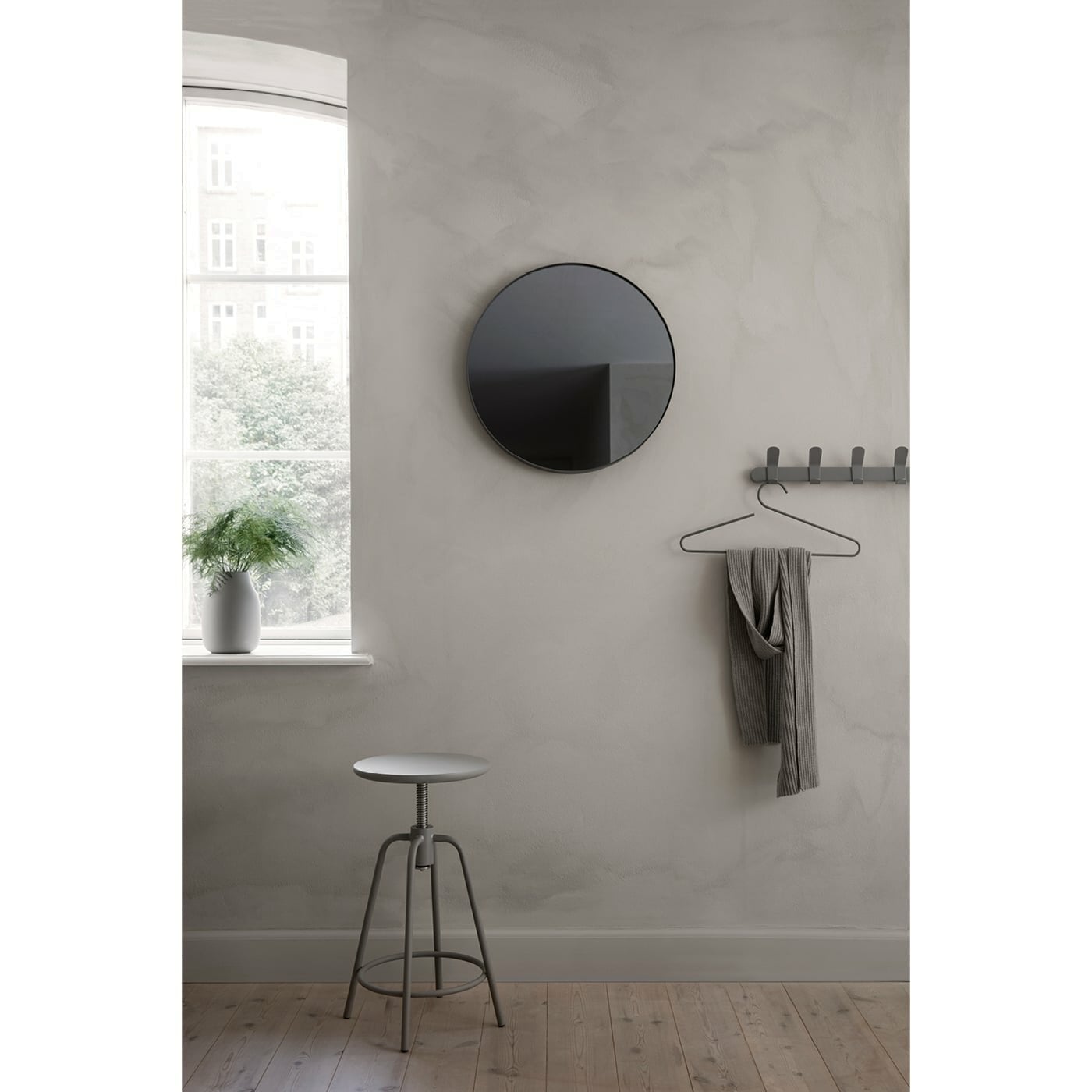 blomus Coat Rack with 5 Hooks in Steel Grey VENEA