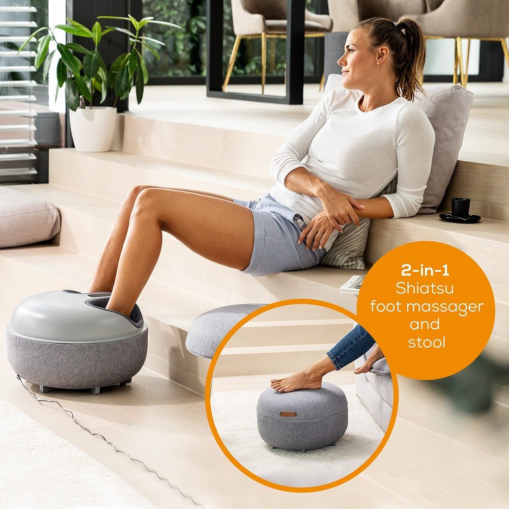 Beurer 2-in-1 Shiatsu Foot Massager & Foot Stool FM 120