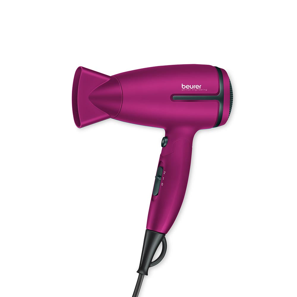 Beurer HC 25 Travel Hair Dryer  - Limited Edition Purple & Black