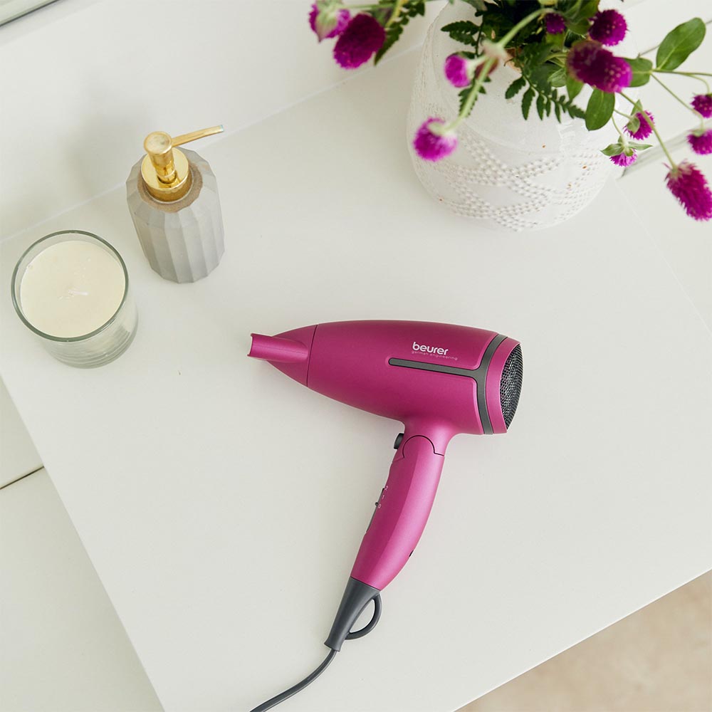 Beurer HC 25 Travel Hair Dryer  - Limited Edition Purple & Black