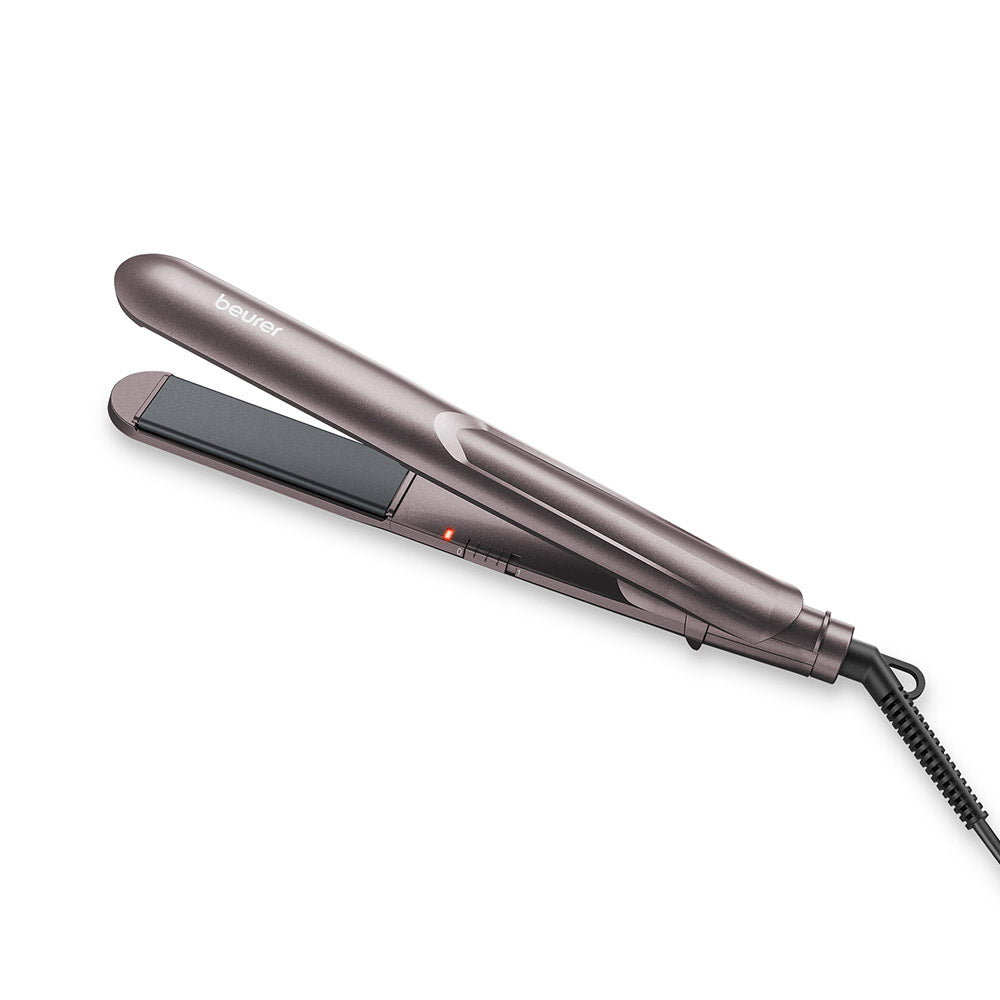 Beurer Germany Hair Straightener: Fast Heating & Gentle on Hair with Curl/Wave Option HS 15