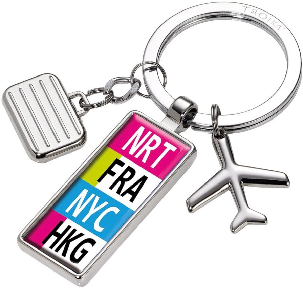 TROIKA Keyring: Next Destination Personalisable Travel Charm Keyring