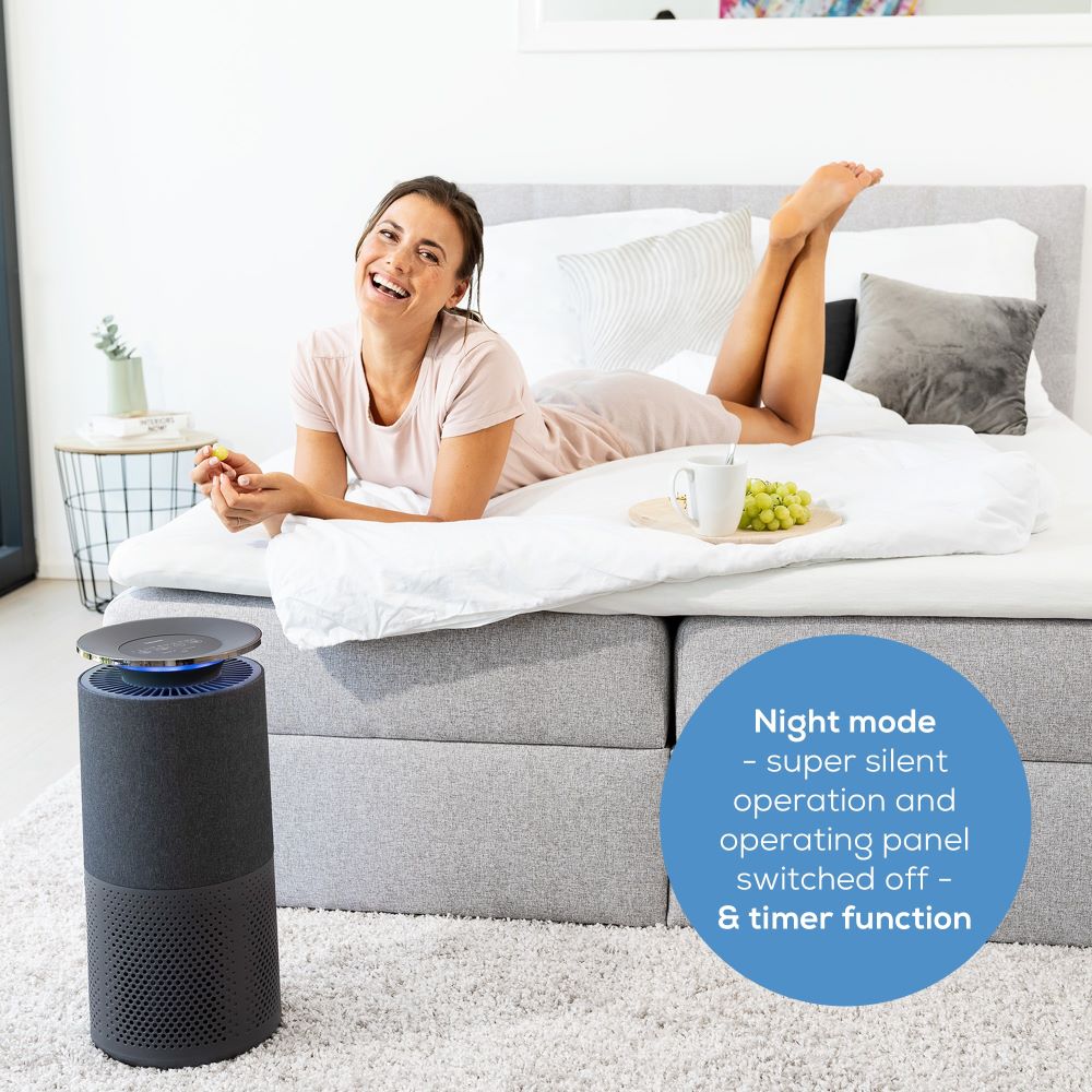 Beurer Germany LR 401 App Controlled Air Purifier with Smart Sensor: 99% Cleaner Air for Allergy Sufferers