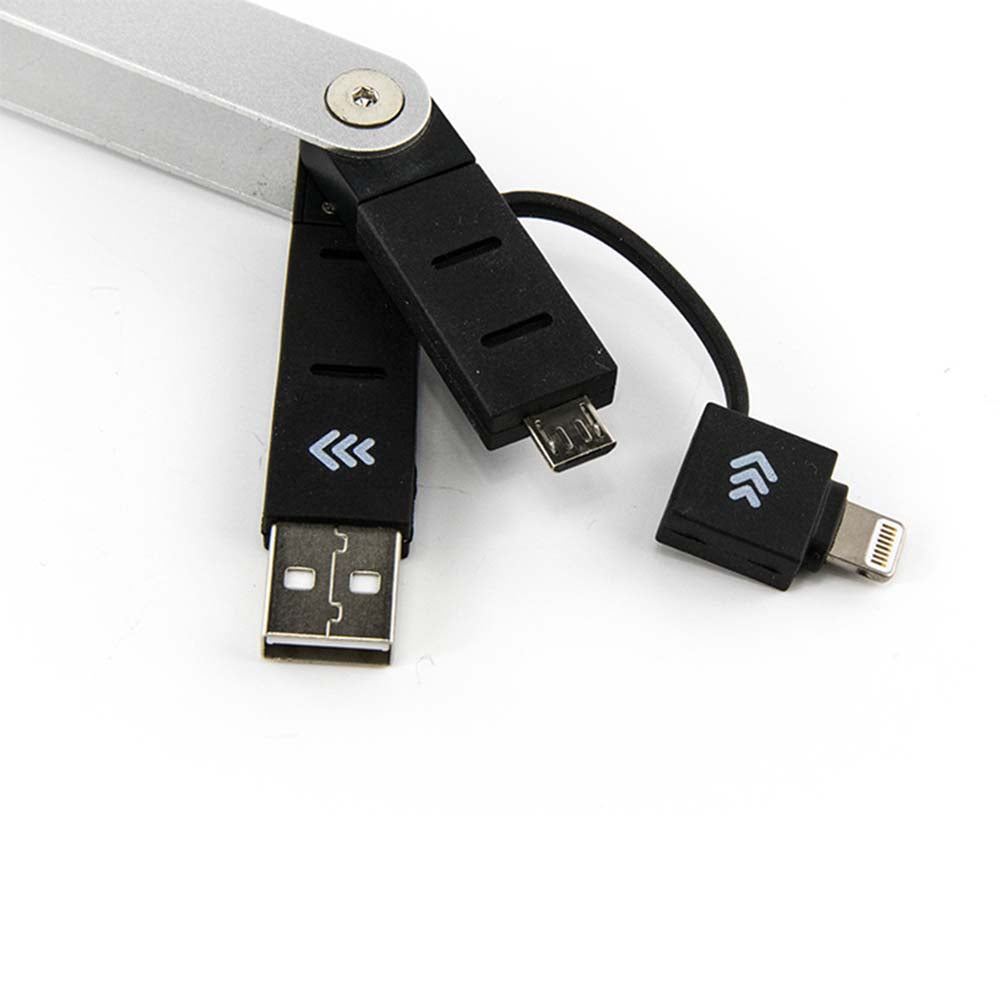 Troika Walker USB Charging and Data Transfer Cable - Silver