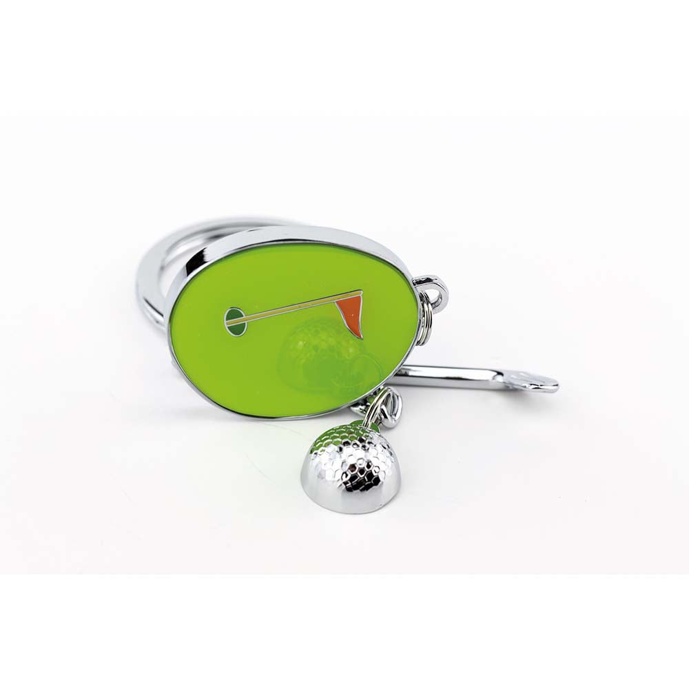 TROIKA Keyring with 3 Golf Charms HOLE IN ONE