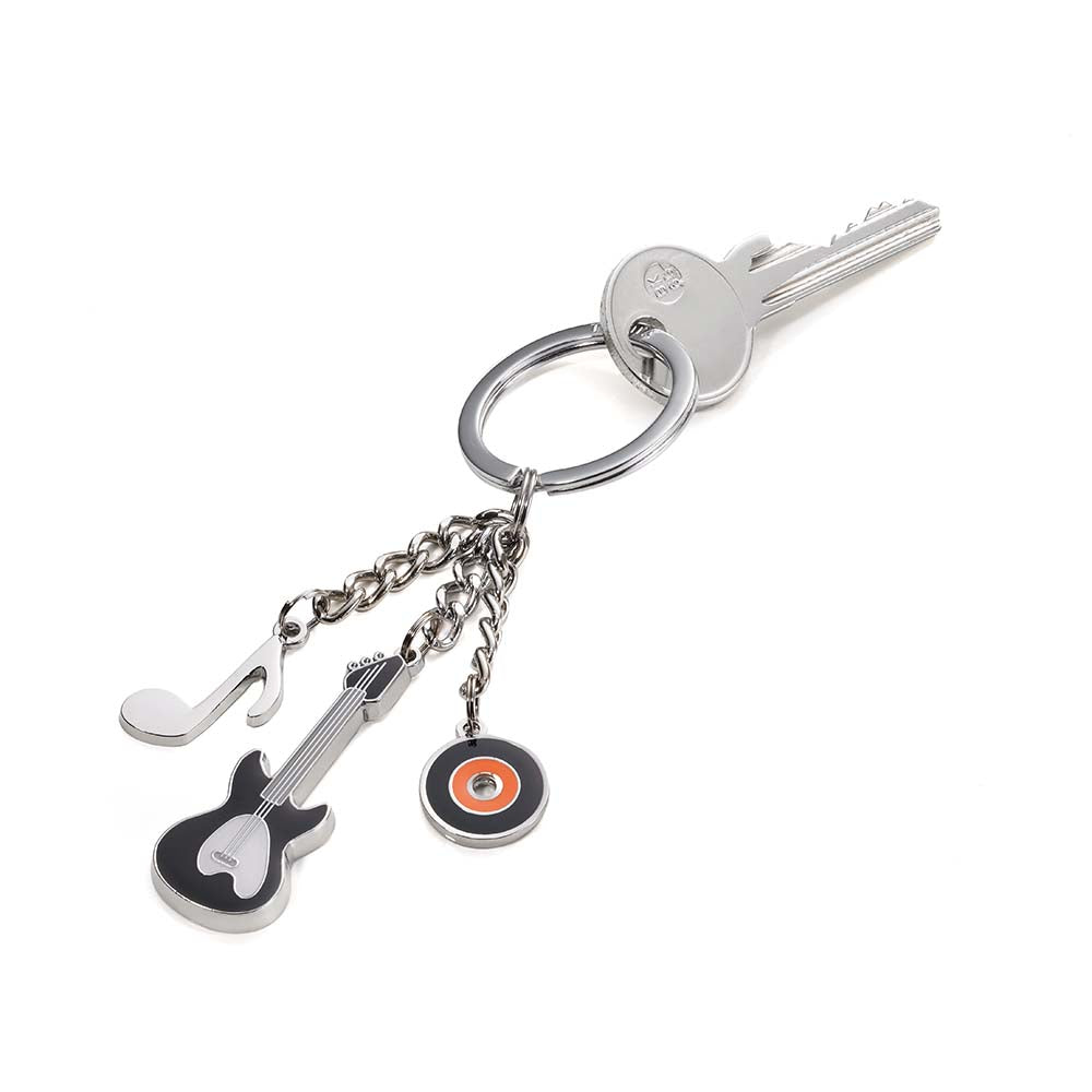 TROIKA Keyring with 3 Charms MUSIC