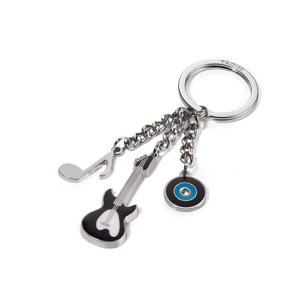 TROIKA Keyring with 3 Charms MUSIC