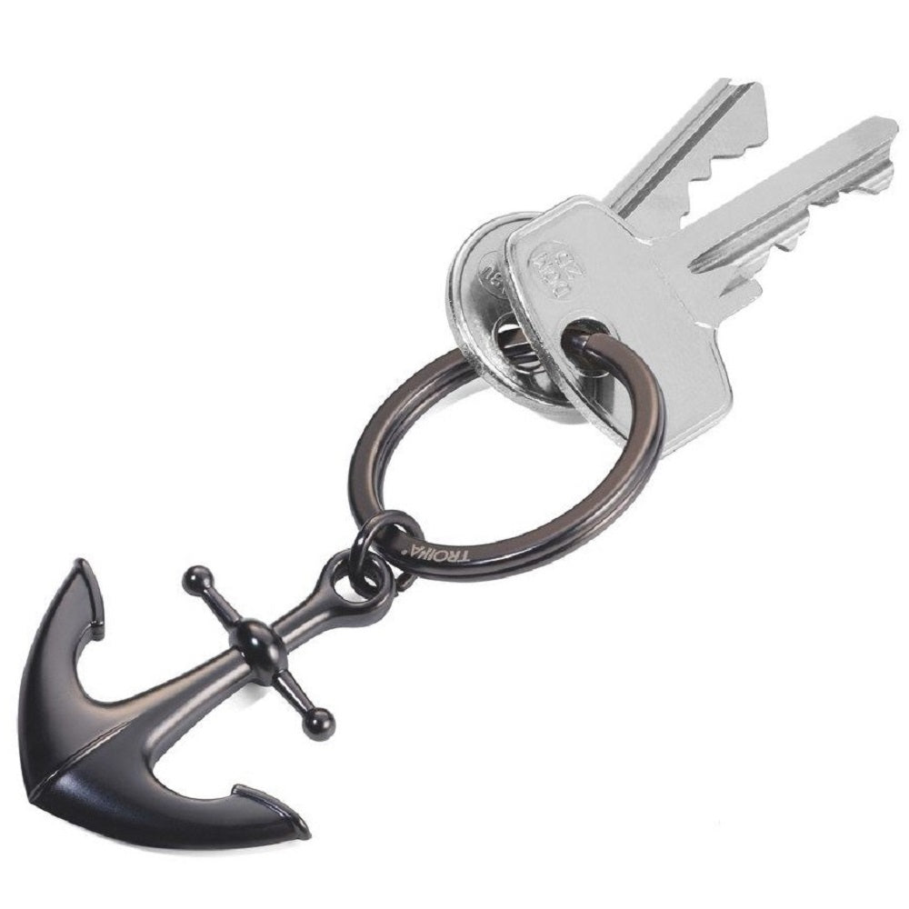 TROIKA Keyring ANCHOR – Gunmetal Grey