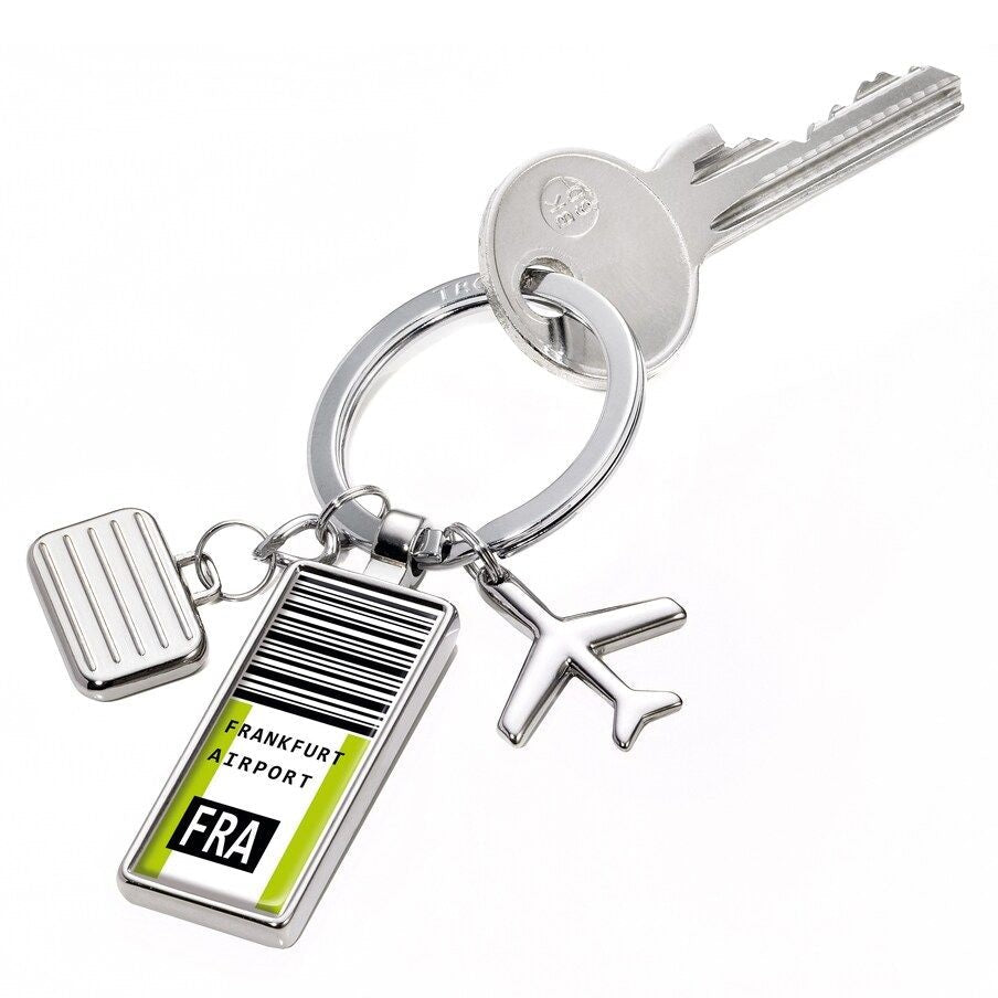 TROIKA Keyring: Next Destination Personalisable Travel Charm Keyring