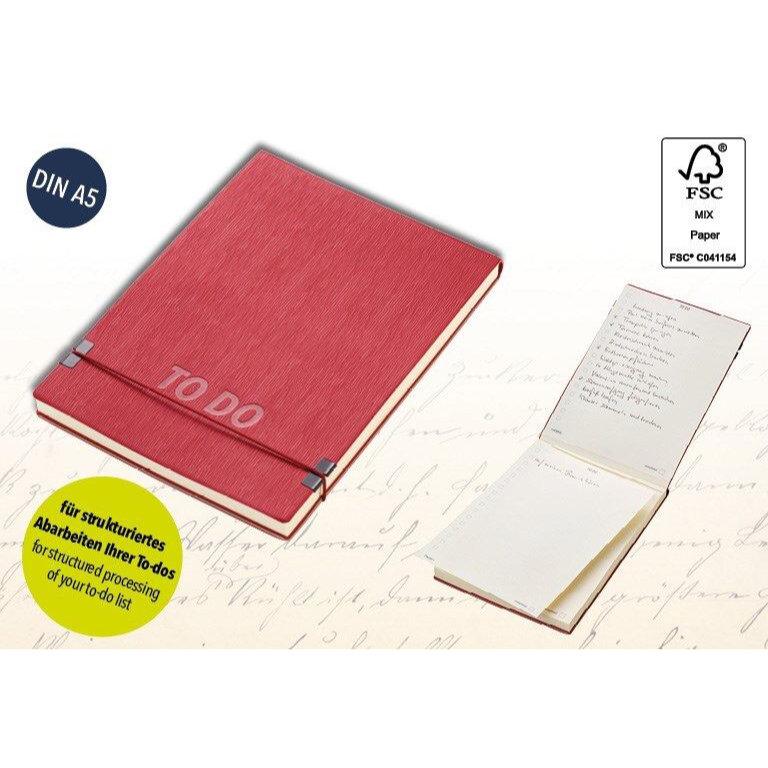 TROIKA Notepad A5 Productivity Notepad TO DO PAD Red