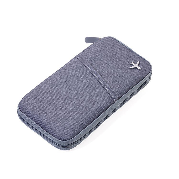 Troika Travel Document Case with RFID Fraud Prevention Safe Flight Grey